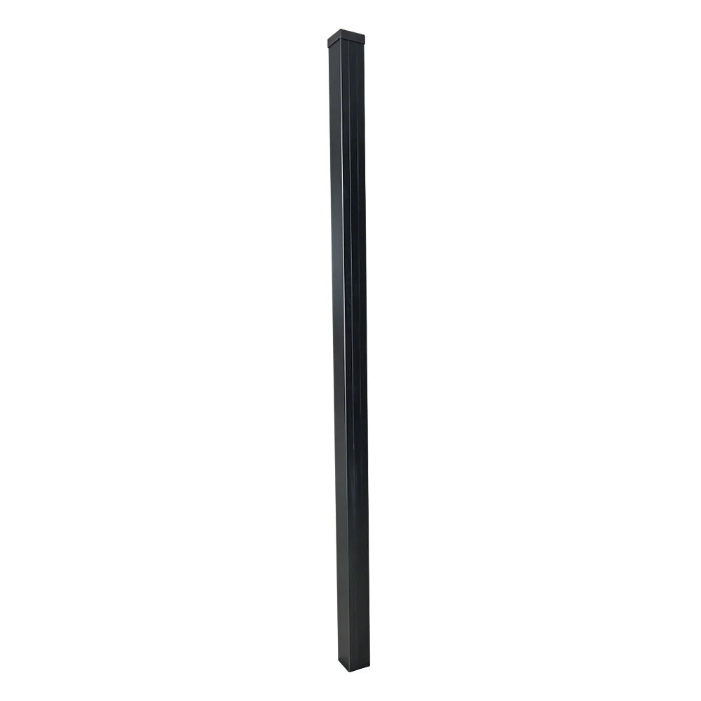 Composite Fence Board Post Kit Complete With Cap & Trim Black ...